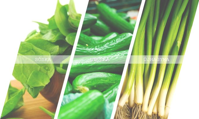 június zöldségek